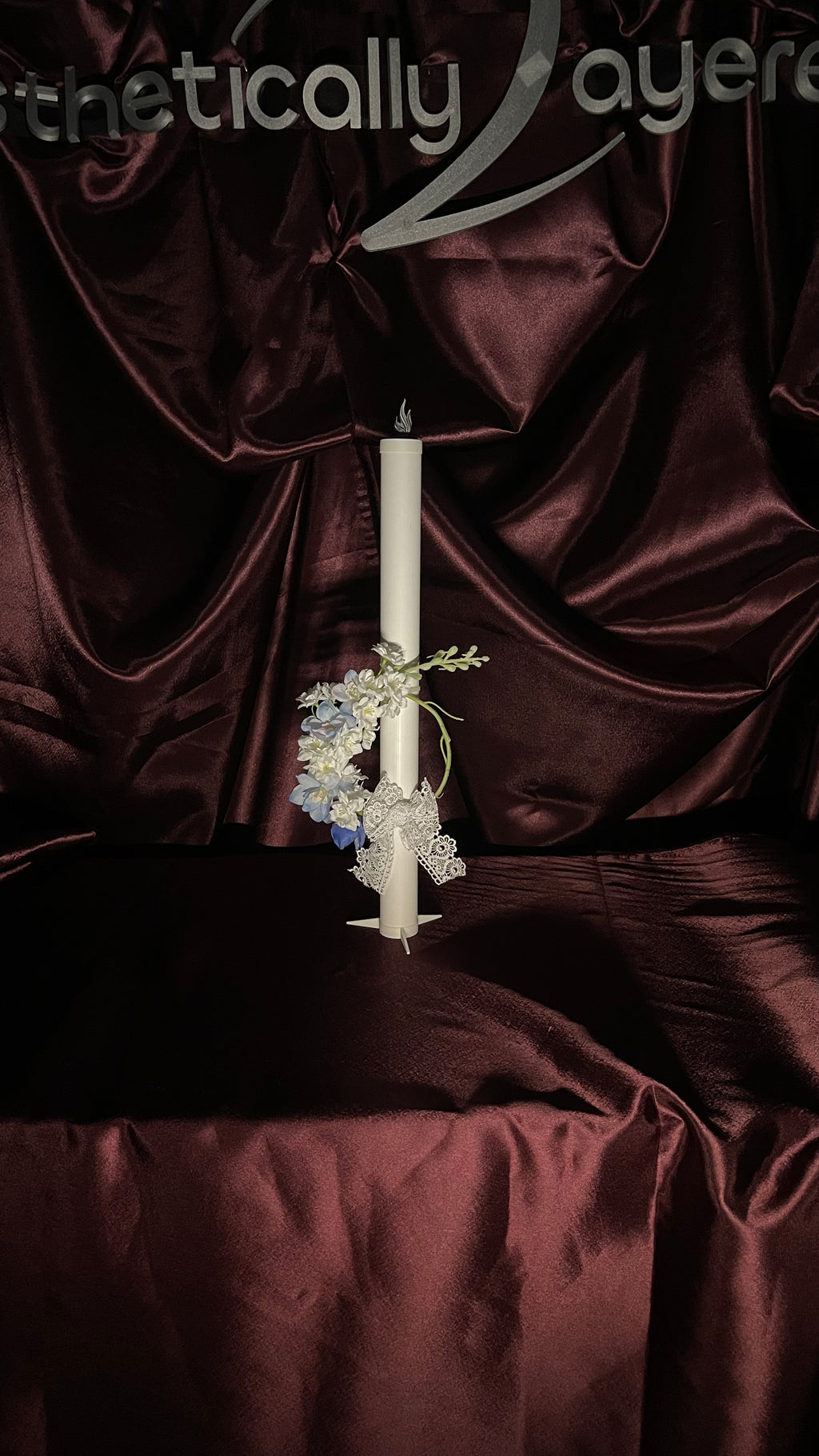 Decor lumânare cununie/botez