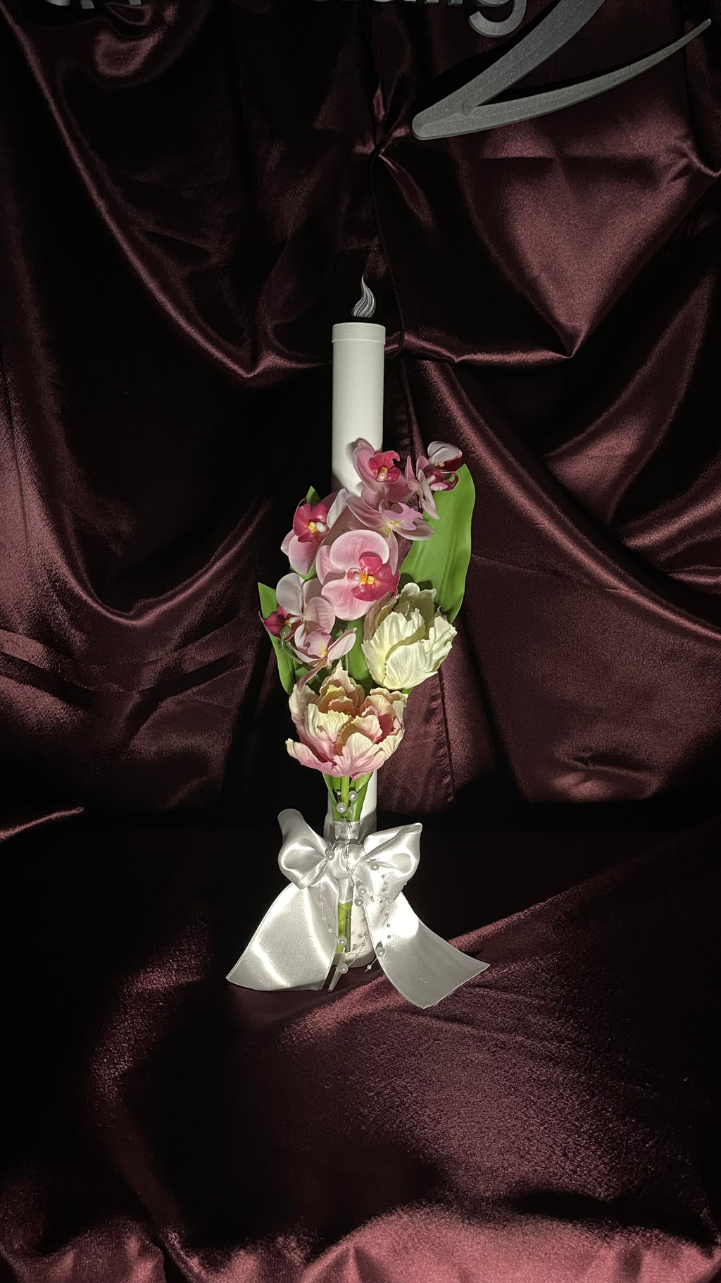 Decor lumânare cununie/botez